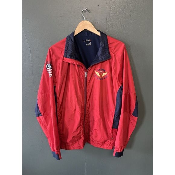 RLX Ralph Lauren Golf Jacket US OPEN 2012 Olympic Club USGA Men’s Large Red - Picture 1 of 3
